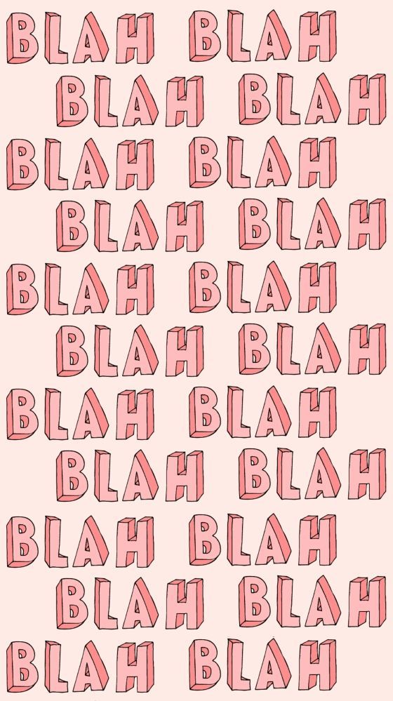 dibujo de palabra BLAH