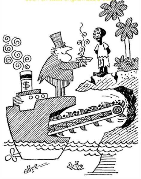 dibujo de historieta colonizacion