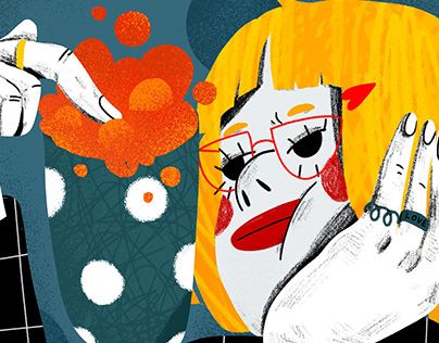 pintura de una cara al parecer femenina